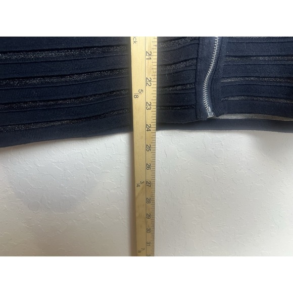 Chicos Easywear Jacket Black 3X Textured Sheer Mob Wife Going Out Zip Whimsigoth - Picture 5 of 7